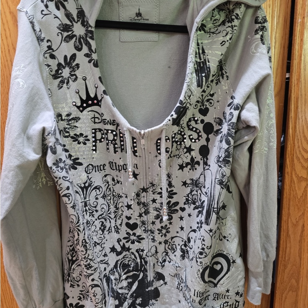 Disney Black and White Graphic Hoodie Sweatshirt